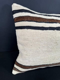 Turkish Hemp Pillow Cushion Natural Beige Brown Cushion Cover 20x20 #30669