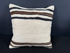 Turkish Hemp Pillow Cushion Natural Beige Brown Cushion Cover 20x20 #30669