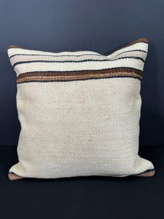 Turkish Hemp Pillow Cushion Natural Beige Brown Cushion Cover 20x20 #30677