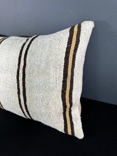 Turkish Hemp Pillow Cushion Natural Beige Brown Pillow Cushion Cover  16 "x 24" #30011