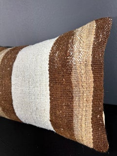 Turkish Hemp Pillow Cushion Natural Beige Brown Pillow Cushion Cover  16 "x 24" #30021