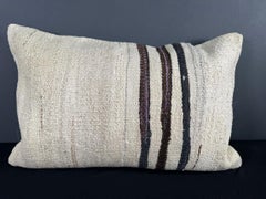 Turkish Hemp Pillow Cushion Natural Beige Brown Pillow Cushion Cover 16" x 24" #30083
