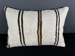 Turkish Hemp Pillow Cushion Natural Beige Brown Pillow Cushion Cover 16" x 24" #30099
