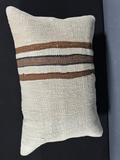 Turkish Hemp Pillow Cushion Natural Beige Brown Pillow Cushion Cover 16" x 24" #30148