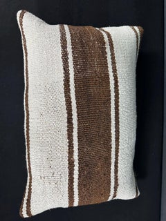 Turkish Hemp Pillow Cushion Natural Beige Brown Pillow Cushion Cover 16" x 24" #30172