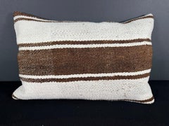 Turkish Hemp Pillow Cushion Natural Beige Brown Pillow Cushion Cover 16" x 24" #30172