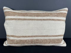 Turkish Hemp Pillow Cushion Natural Beige Brown Pillow Cushion Cover 16" x 24" #30175