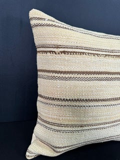 Turkish Hemp Pillow Cushion Natural Beige Brown Pillow Cushion Cover 20x20 #30570