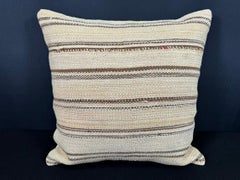 Turkish Hemp Pillow Cushion Natural Beige Brown Pillow Cushion Cover 20x20 #30570