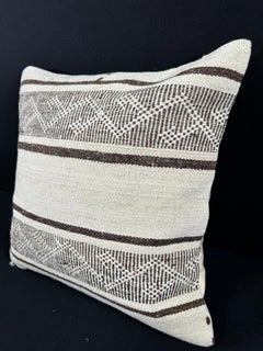Turkish Hemp Pillow Cushion Natural Beige Brown Pillow Cushion Cover 20x20 #30588