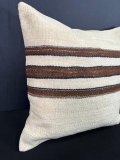 Turkish Hemp Pillow Cushion Natural Beige Brown Pillow Cushion Cover  20"x20" #30615