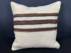 Turkish Hemp Pillow Cushion Natural Beige Brown Pillow Cushion Cover  20"x20" #30615