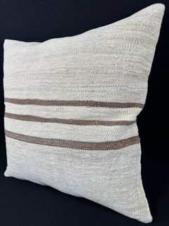 Turkish Hemp Pillow Cushion Natural Beige Brown Pillow Cushion Cover 24x24 #30351