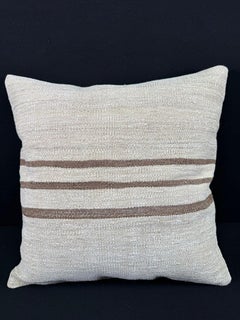 Turkish Hemp Pillow Cushion Natural Beige Brown Pillow Cushion Cover 24x24 #30351