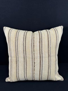 Turkish Hemp Pillow Cushion Natural Beige Brown Pillow Cushion Cover  24"x24" #30390