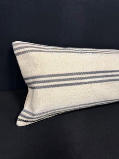 Turkish Hemp Pillow Cushion Natural Beige Gray Cushion Cover  12"x46" #30323