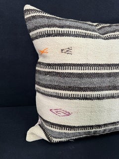 Turkish Hemp Pillow Cushion Natural Beige Gray Pillow Cushion Cover  24"x24" #30392