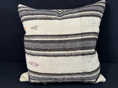 Turkish Hemp Pillow Cushion Natural Beige Gray Pillow Cushion Cover 24x24 #30392