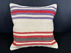 Turkish Hemp Pillow Cushion Natural Beige Red Cushion Cover 20x20 #18151
