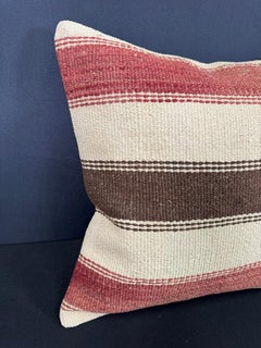Turkish Hemp Pillow Cushion Natural Beige Red Cushion Cover 20x20 #30629