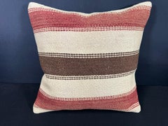 Turkish Hemp Pillow Cushion Natural Beige Red Cushion Cover 20x20 #30629