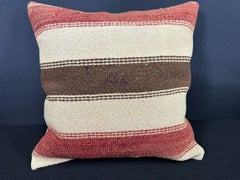 Turkish Hemp Pillow Cushion Natural Beige Red Cushion Cover 20x20 #30643