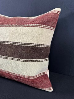 Kissenbezug aus türkischem Hanf, naturbeige-rot  20"x20" #30564