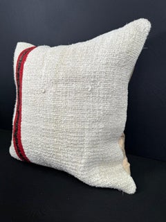 Turkish Hemp Pillow Cushion Natural Beige Red Pillow Cushion Cover 20x20 #30568