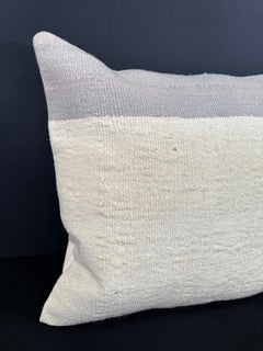 Turkish Hemp Pillow Cushion Natural Beige SkyBlue Cushion Cover 20x20 #18156