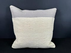 Turkish Hemp Pillow Cushion Natural Beige SkyBlue Cushion Cover  20"x20" #18156