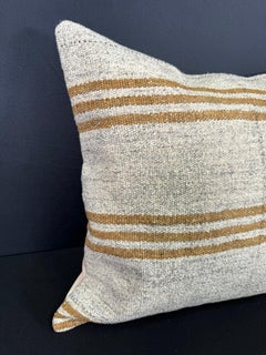 Turkish Hemp Pillow Cushion Natural Beige Yellow Cushion Cover  20"x20" #30630
