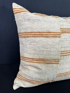 Turkish Hemp Pillow Cushion Natural Beige Yellow Pillow Cushion Cover 20x20 #30572