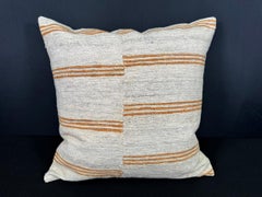 Turkish Hemp Pillow Cushion Natural Beige Yellow Pillow Cushion Cover  20"x20" #30572