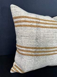 Turkish Hemp Pillow Cushion Natural Beige Yellow Pillow Cushion Cover  20"x20" #30635