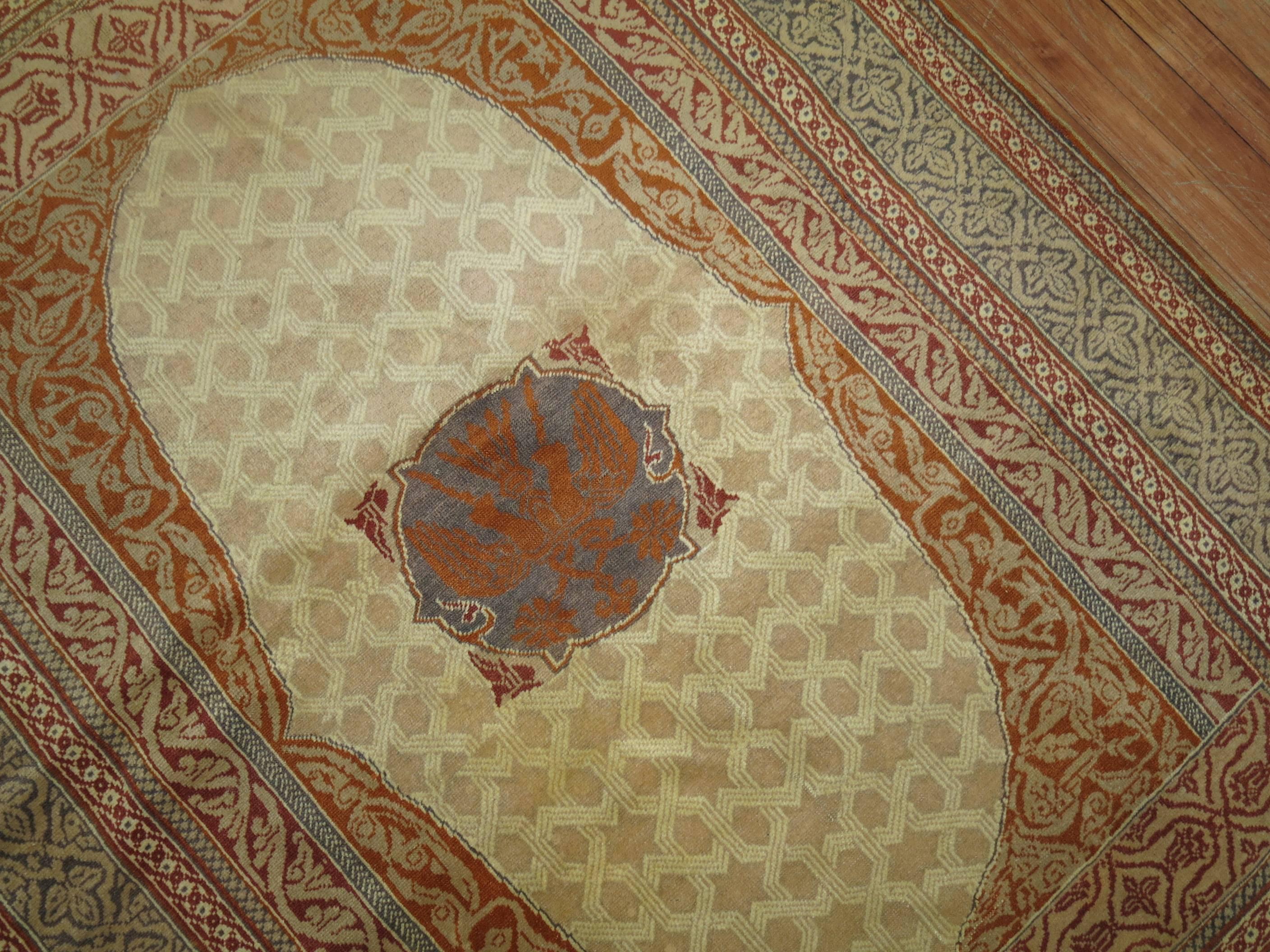 Türkischer Hereke-Teppich (Handgeknüpft) im Angebot