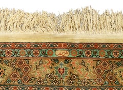 Turkish Hereke Shiny Silk Extra Fine Rug, XXI Century