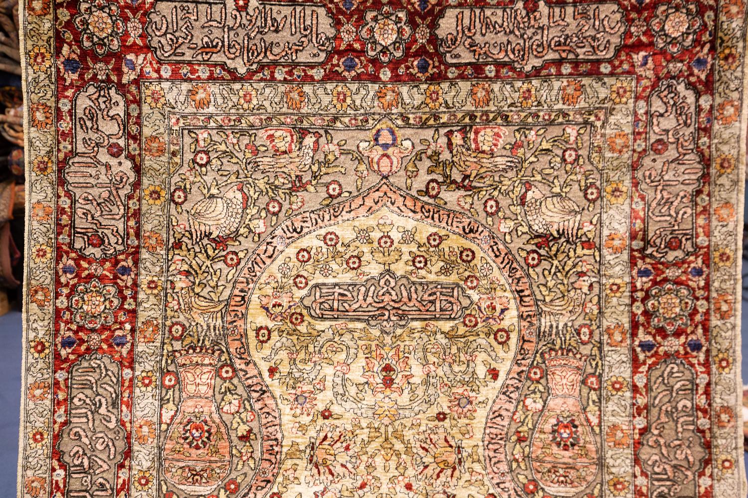 Hereke Rug Silk Souf Extra Fine For Sale 5