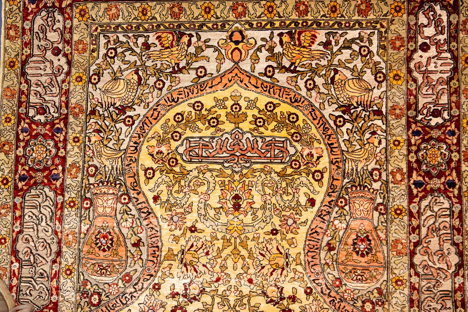 Hereke Rug Silk Souf Extra Fine For Sale 2