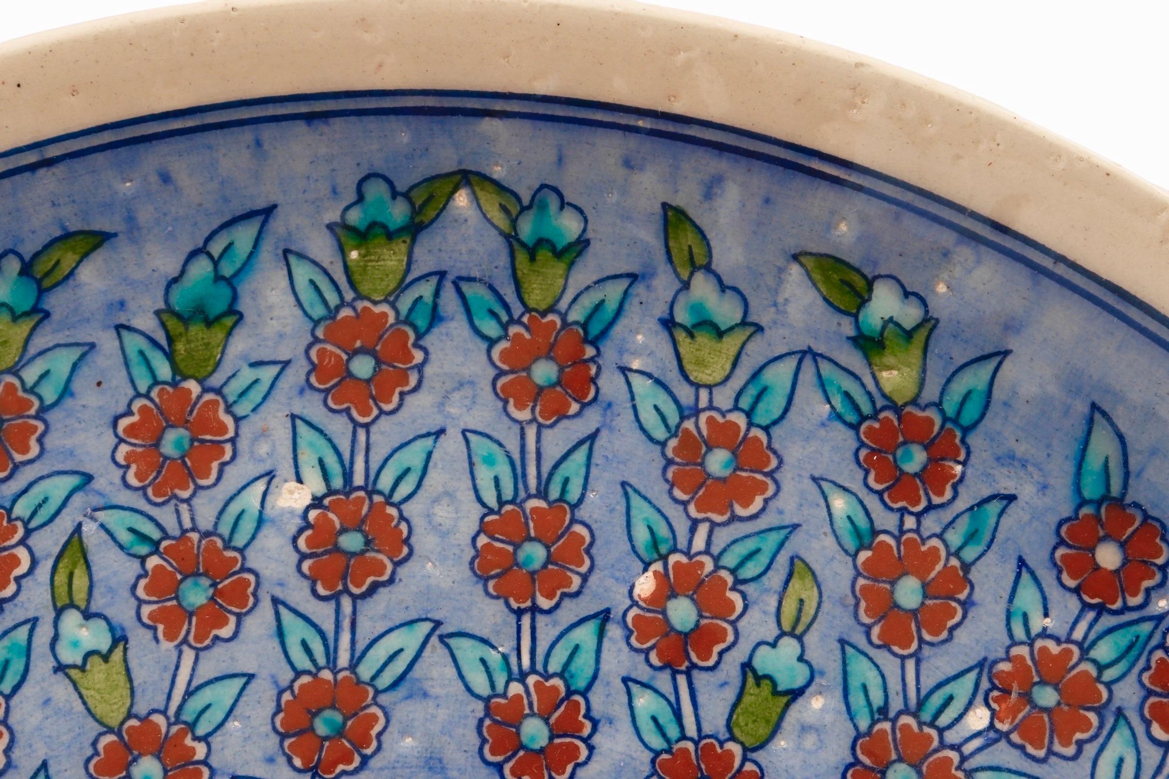 Assiette turque Iznik Tree of Life Bon état - En vente à Bradenton, FL