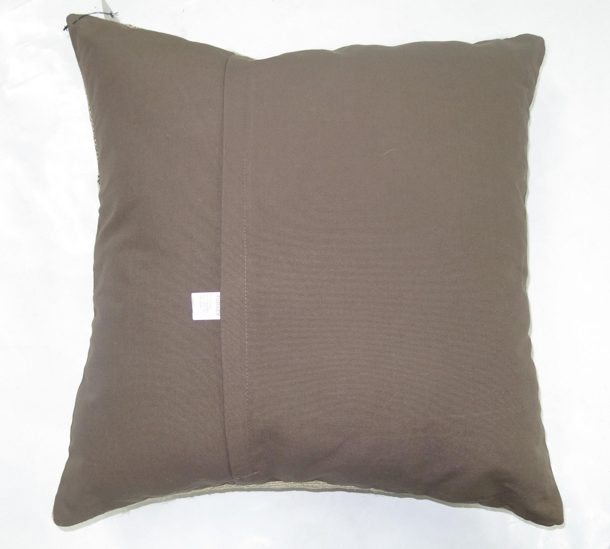 Pillow made from a Turkish Jajim flat-weave.
