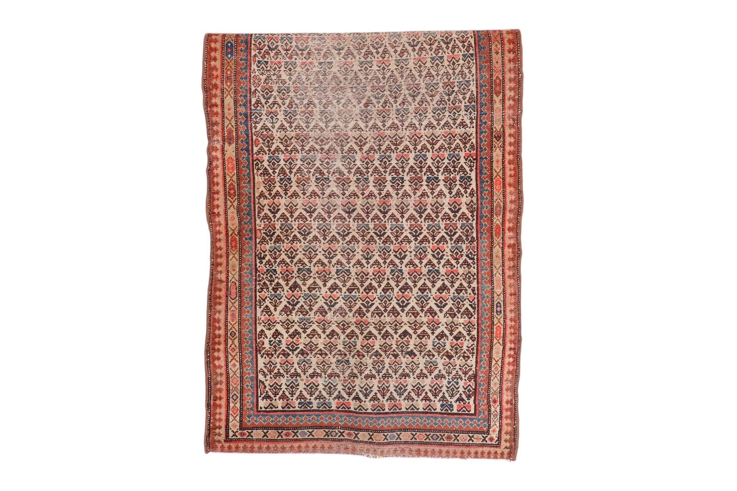 Turkish Karabagh Runner Rug In Fair Condition For Sale In Bradenton, FL