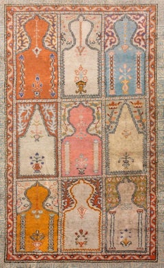 Turkish Kayseri Silk Prayer Rug 3.25' x 2'