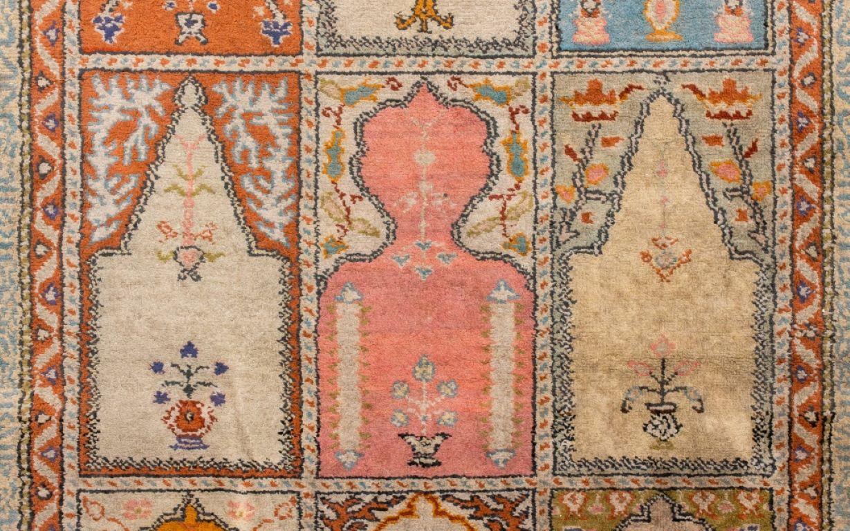 20th Century Turkish Kayseri Silk Prayer Rug 3.25' x 2'