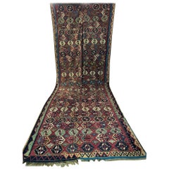 Turkish Kilim circa 1880 2-Part Beautiful Pattern and Colors