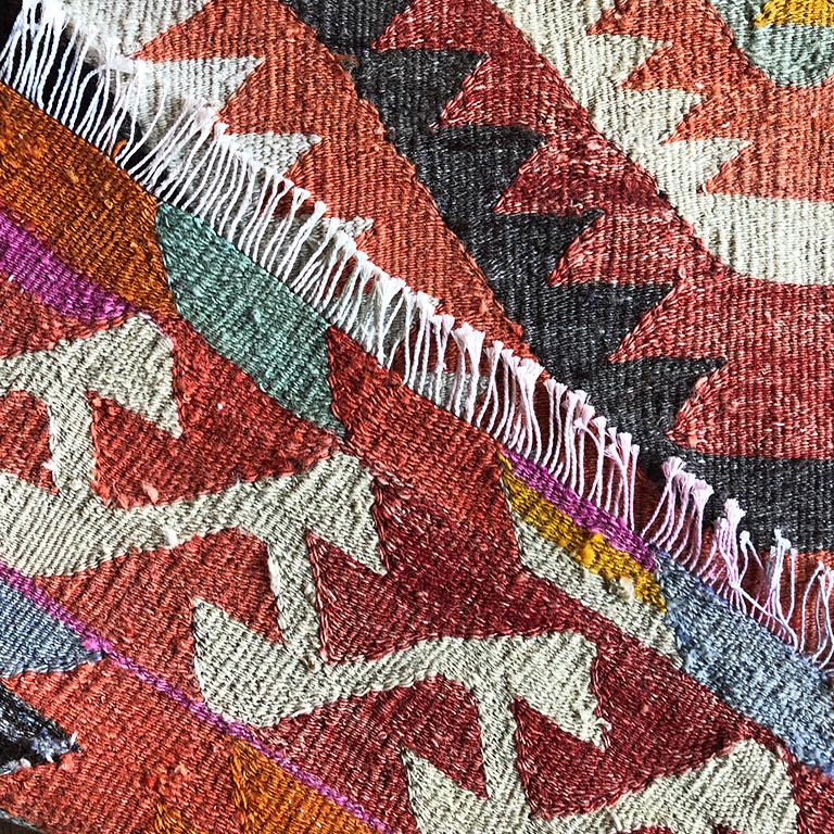 pink tribal rug