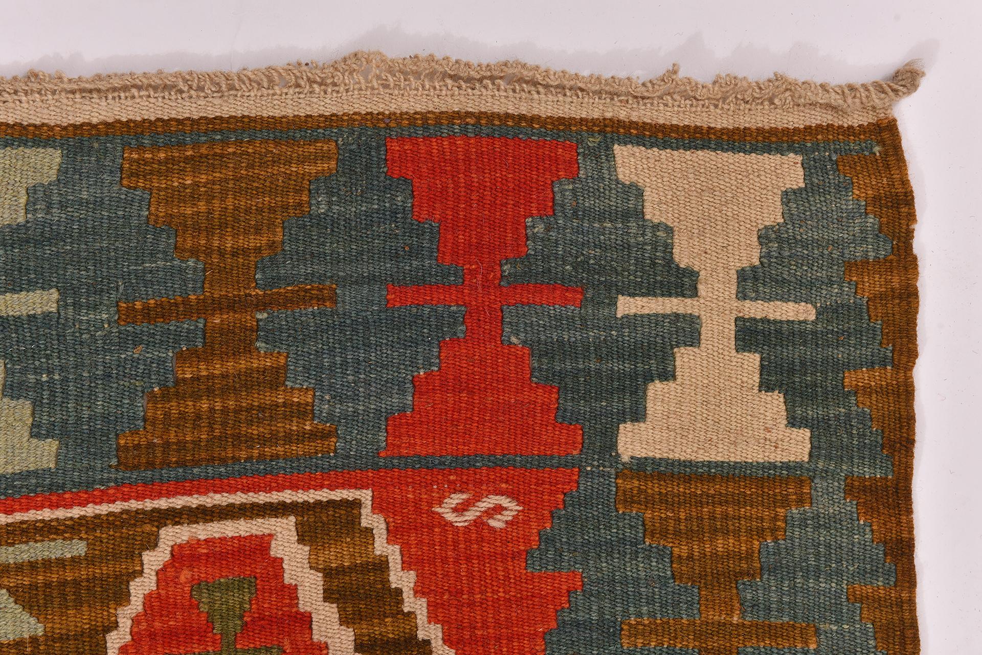 Turkish Kilim KEISSARY In Excellent Condition For Sale In Alessandria, Piemonte