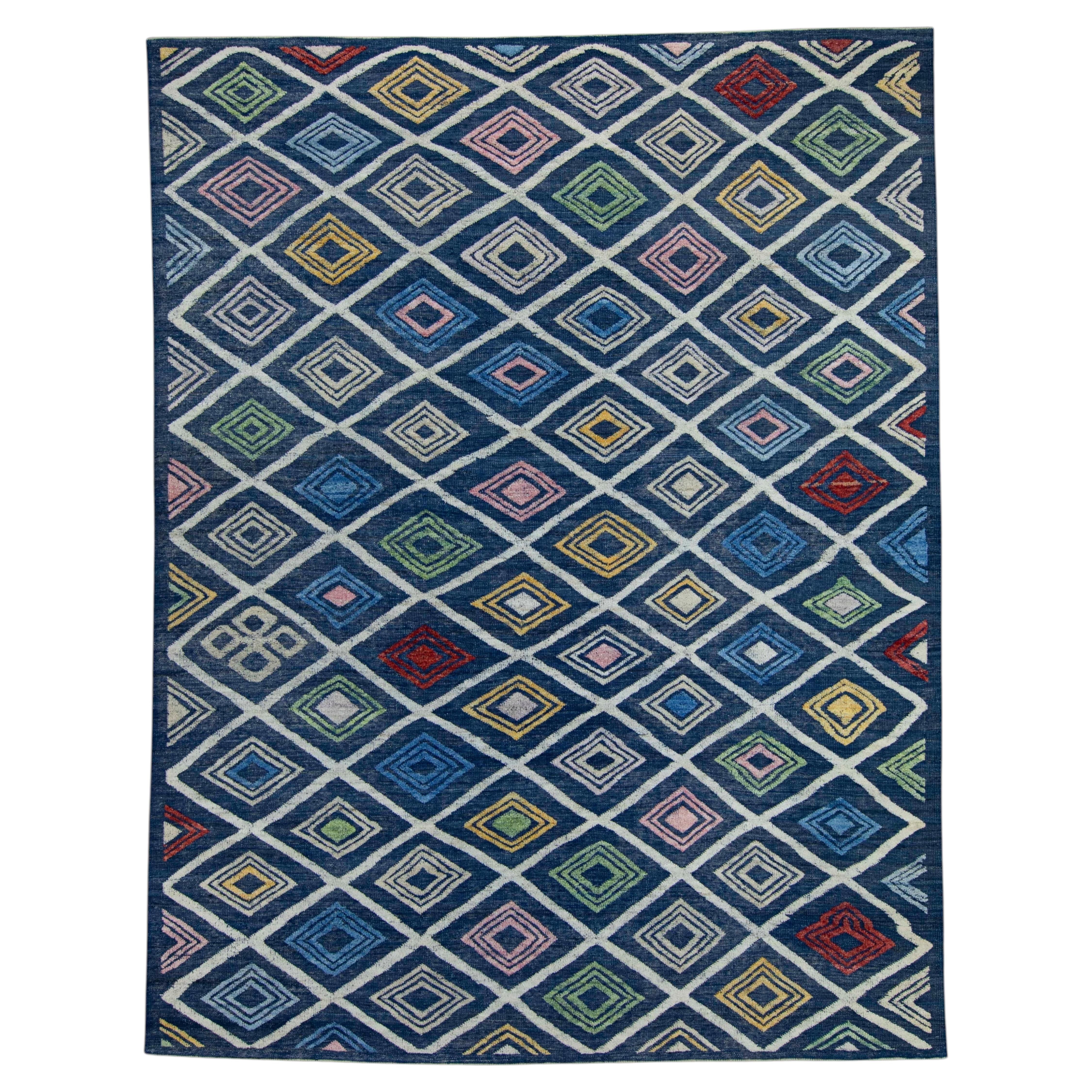 Turkish Kilim Oriental Handmade Flatweave 9'3" x 12' #18541 For Sale