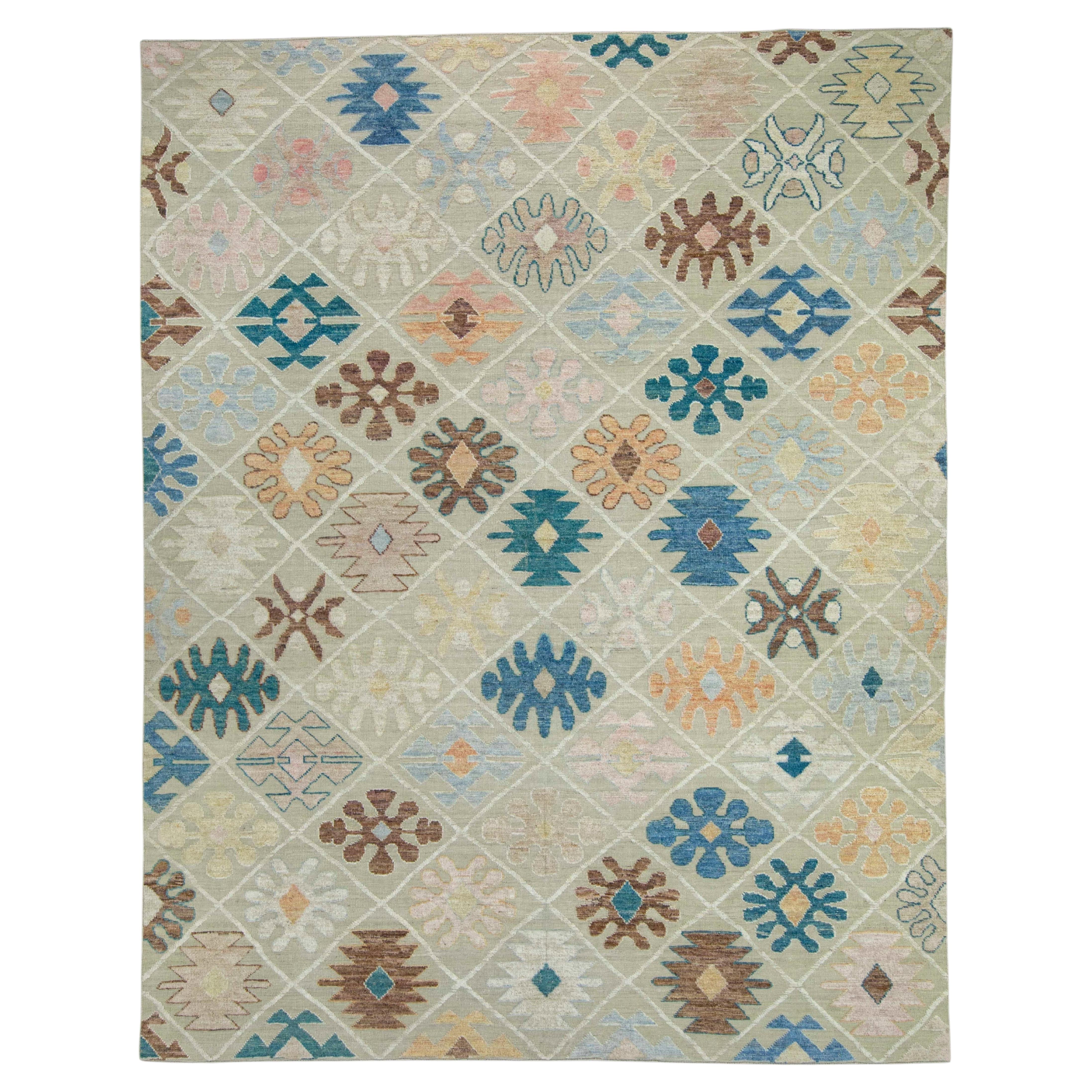Turkish Kilim Oriental Handmade Flatweave 9'7" x 12'2" #18562