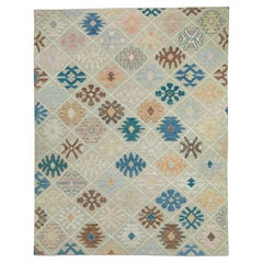 Turkish Kilim Oriental Handmade Flatweave 9'7" x 12'2" #18562