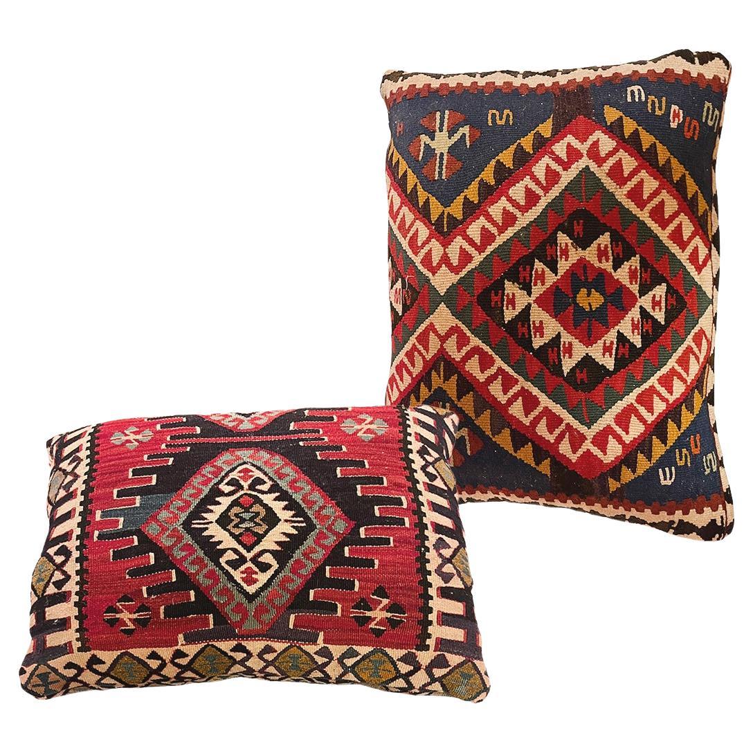 Turkish Kilim Pillows - a Pair